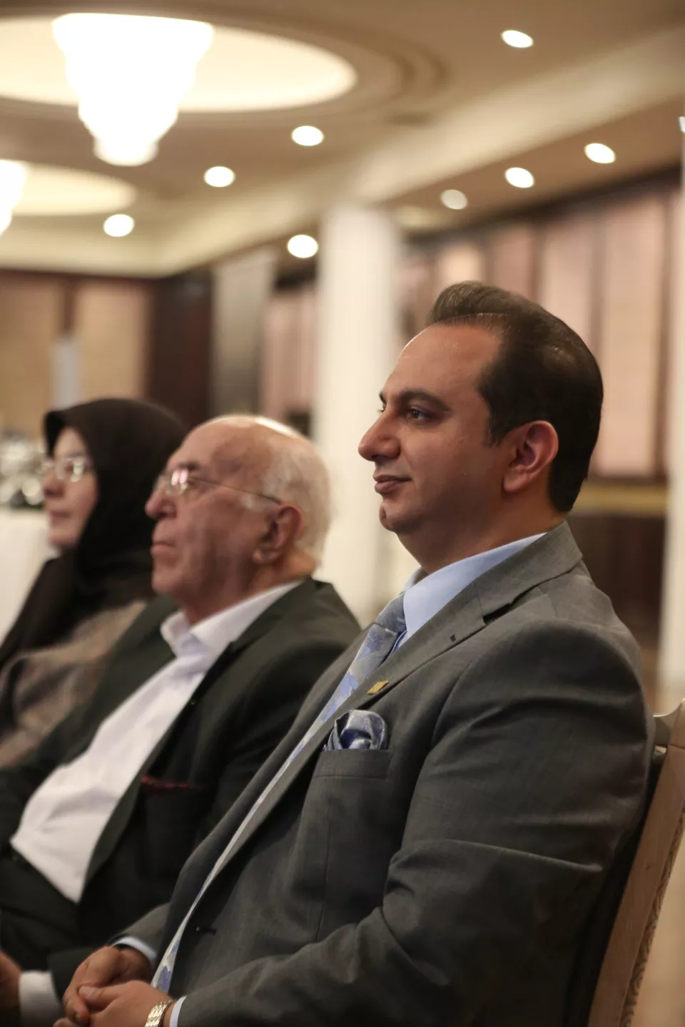 مهندس مهدی جهان و بهروز فروتن در همایش آکادمی مدیران تیام
